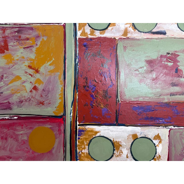 Elizabeth McKay Abstract Original Acrylic Painting Modern Geometric Art For Sale In Jacksonville, FL - Image 6 of 12