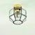 Stunning mid-century modern octagonal glass ceiling light/flush mount by limburg, germany's leading glasswork, renowned...