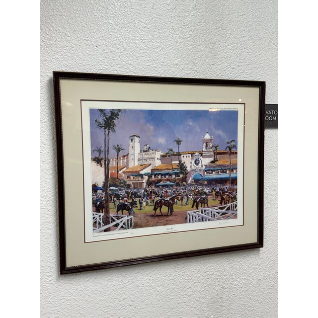 Traditional Peter Williams Del Mar Racetrack Signed Print, Circa 1992 For Sale - Image 3 of 12
