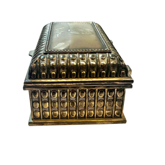 Metal Mid 20th Century Mid-Century Silver Box For Sale - Image 7 of 10