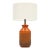 Vintage Italian Mid Century Orange Striped Table Lamp by Aldo Londi / Bitossi For Sale
