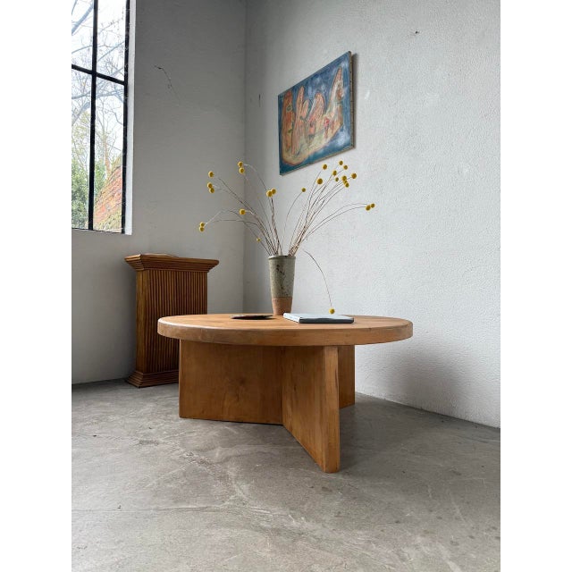 Modernist Elm Coffee Table, 1950s For Sale - Image 6 of 18