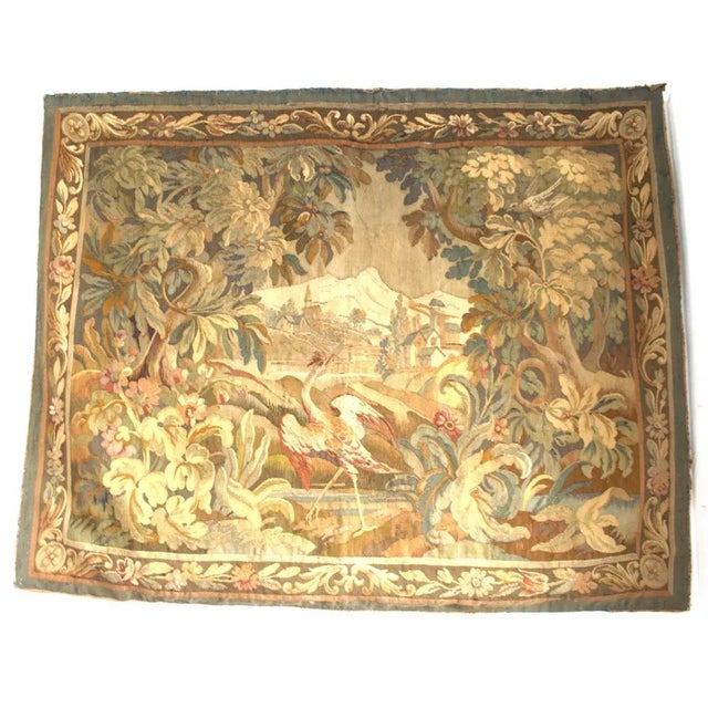French Wall-Mounted Tapestry, 1700s For Sale - Image 3 of 9