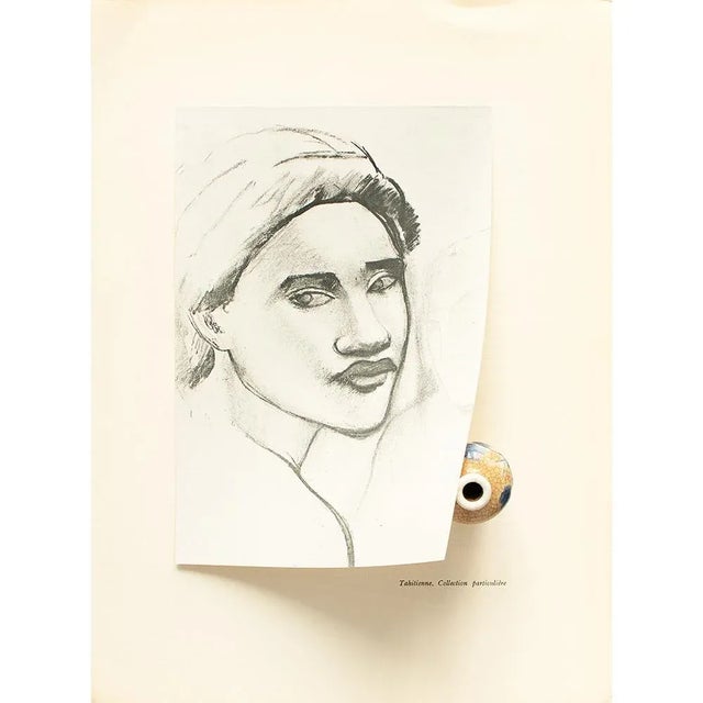 1949 After Paul Gauguin "Tahitian Sketch", First Edition Black and White Print For Sale - Image 4 of 7