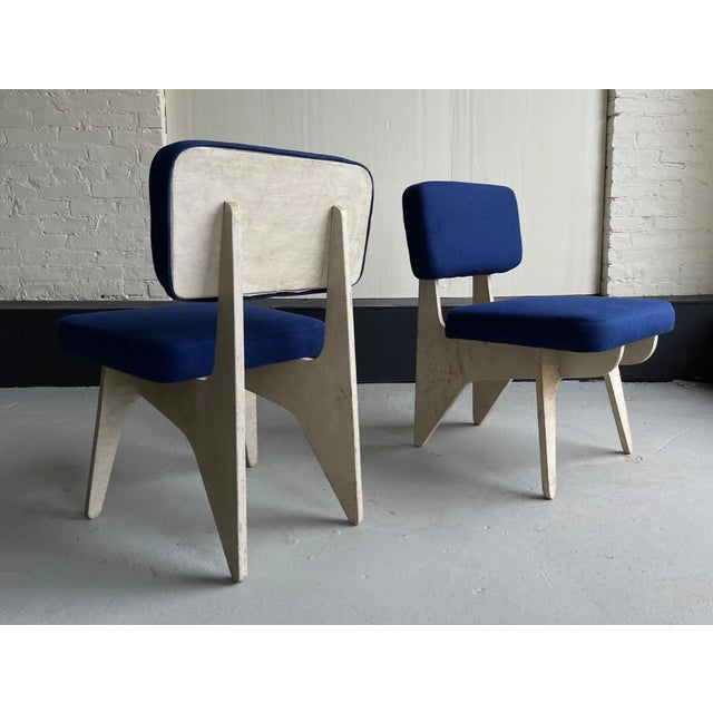 Mid-Century Modern 1980s Vintage Bent Plywood Accent Chairs - a Pair For Sale - Image 3 of 7