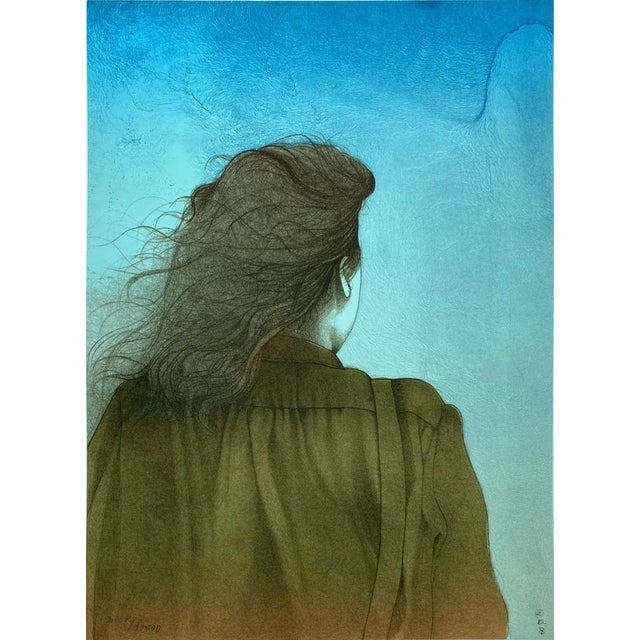 Bruno Bruni, Solitudine, 1980s, Lithograph For Sale - Image 3 of 3