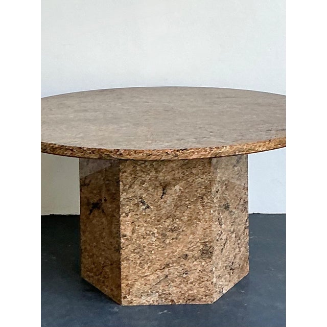 Vintage Granite Pedestal Dining Table For Sale - Image 16 of 18