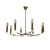 Vintage Brass Chandelier, 1960s For Sale - Image 9 of 9
