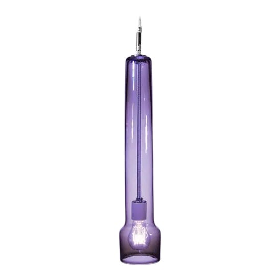 Visor Pendant Light from the Flashlight Collection in Blue Lilac For Sale