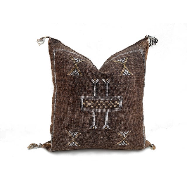 Handmade Cactus Silk Pillow Covers - a Pair For Sale - Image 6 of 10