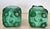 1935 Boho Chic Czech Schlevogt Ingrid Malachite Glass Scent Perfume Bottles, Set of 2 For Sale - Image 10 of 12
