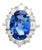 5.98 Carat No-Heat Ceylon Blue Sapphire Diamond Platinum Ring, Gia Certified, Size 5.75 For Sale
