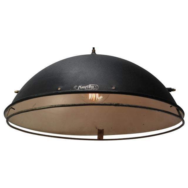 Photography, studio pendant lamp by narita, belgium iron ring with black aluminium shade e27 / e26 this piece has an...