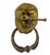 Antique English Brass Lion Door Knocker For Sale - Image 9 of 9