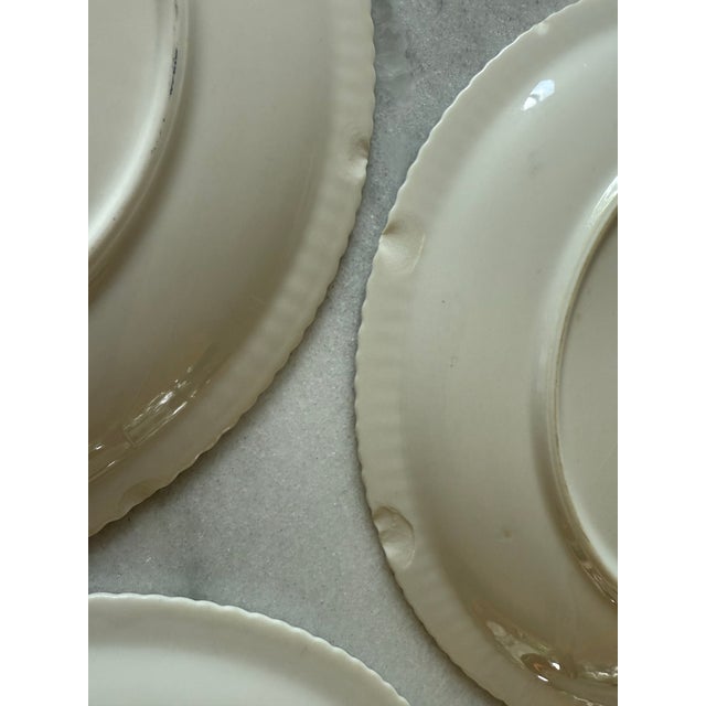 Set of 5 Vintage Syracuse Shelled Floral Dinner Plates For Sale - Image 10 of 10