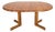 Danish Style Oval Extendable Pine Dining Table, 1970s For Sale