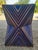 Contemporary Traditional Moroccan Resin and Walnut Wood Stool / Blue Hourglass Silhouette For Sale - Image 4 of 7
