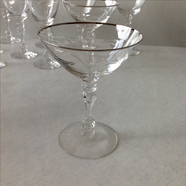 MidCentury Cut Crystal Barware by Fostoria Set of 26 Chairish