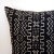 Mid-Century Modern Black Mudcloth Pillow Cover For Sale - Image 3 of 4