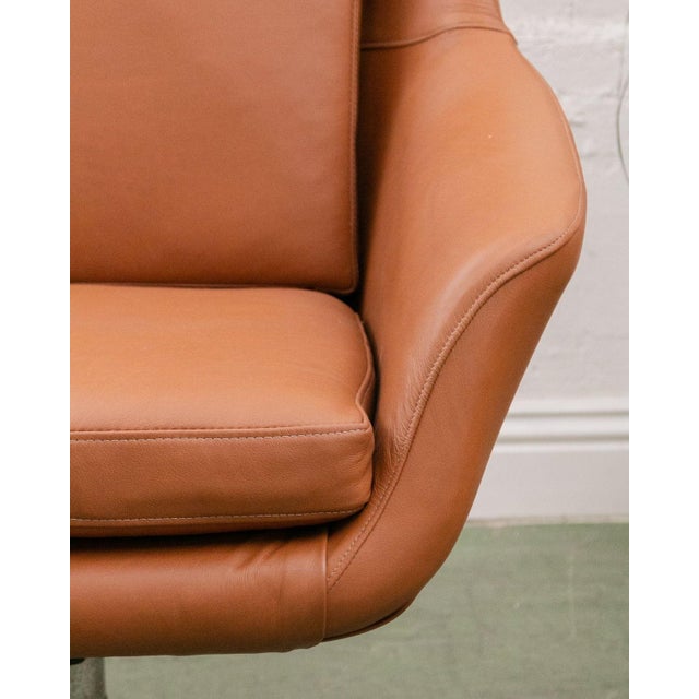 Mid 20th Century Swedish Leather Chair For Sale - Image 9 of 12