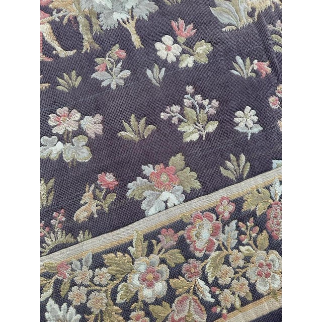 French Aubusson Style Medieval Design Jaquar Tapestry, 1960s For Sale - Image 16 of 18