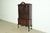 English Romweber Chippendale Flame Mahogany Breakfront Bookcase Cabinet, Circa 1920s For Sale - Image 3 of 12