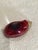 1950s Flavio Poli Designed Seguso Made Murano Ruby & Gold Leaf Bowl For Sale - Image 5 of 6