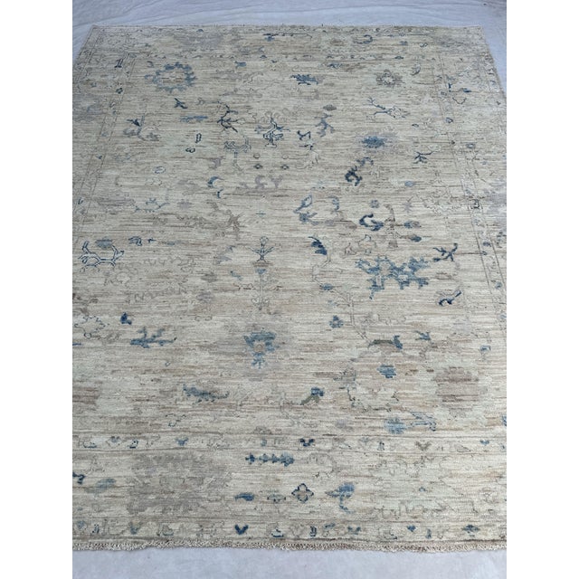 Vintage Oushak Carpet - 8'6" X 9'7" For Sale - Image 6 of 8