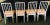 Textile Late 20th Century Faux Bamboo Dining Chairs With Melon Leatherette - Set of 4 For Sale - Image 7 of 13