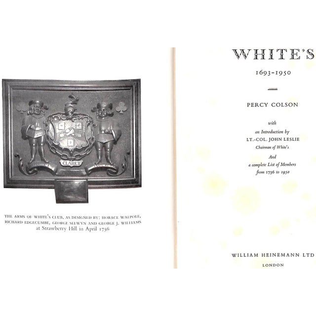 COLSON, Percy [230] pp. 1951 William Heinemann Ltd 9 1/2" x 6 3/4" Ex-libris: Douglas Fairbanks Jr. Status White's is the...