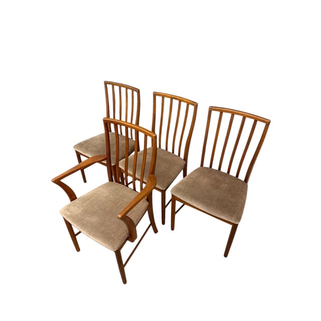A. H. McIntosh & Co. Ltd. 1970s Vintage Mid Century Modern Dining Chair Set of 4 For Sale - Image 4 of 6