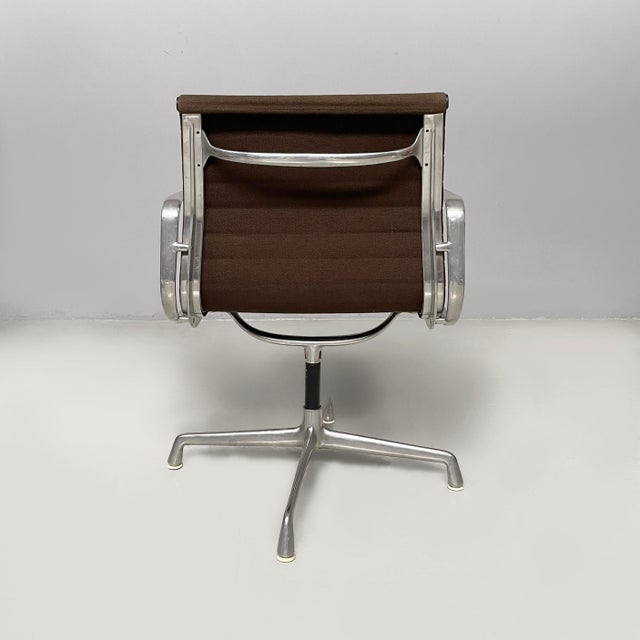 1970s Italian Modern Fabric Office Chair by Charles and Ray Eames for ICF, 1970s, Set of 8 For Sale - Image 5 of 18