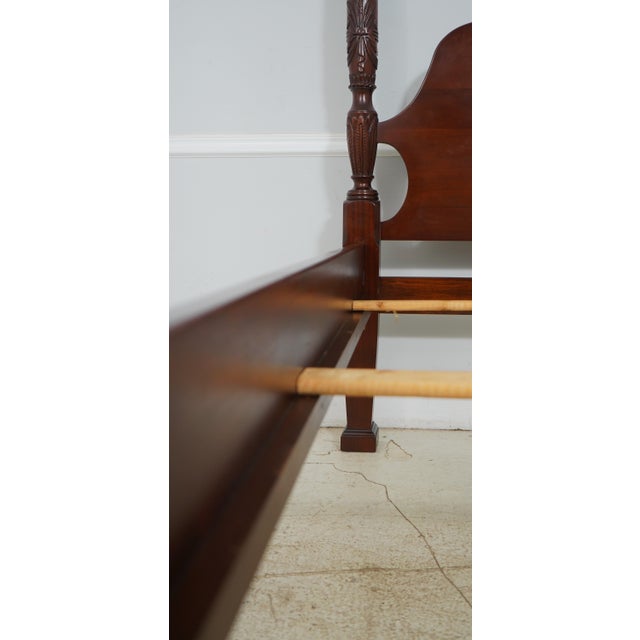 Lexington Furniture Lexington Queen Size Cherry Rice Bed For Sale - Image 4 of 12