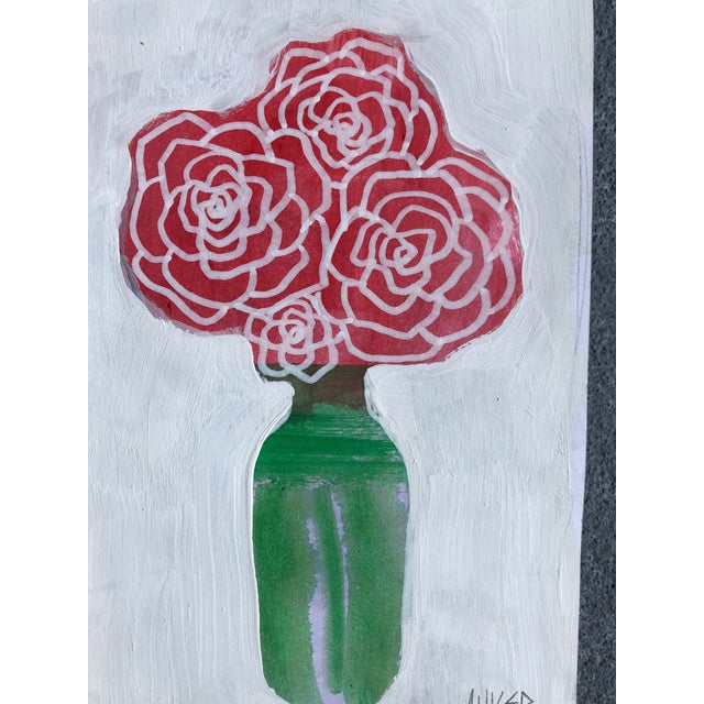 Contemporary Cassandra Auker Contemporary Small Painting on Paper For Sale - Image 3 of 4