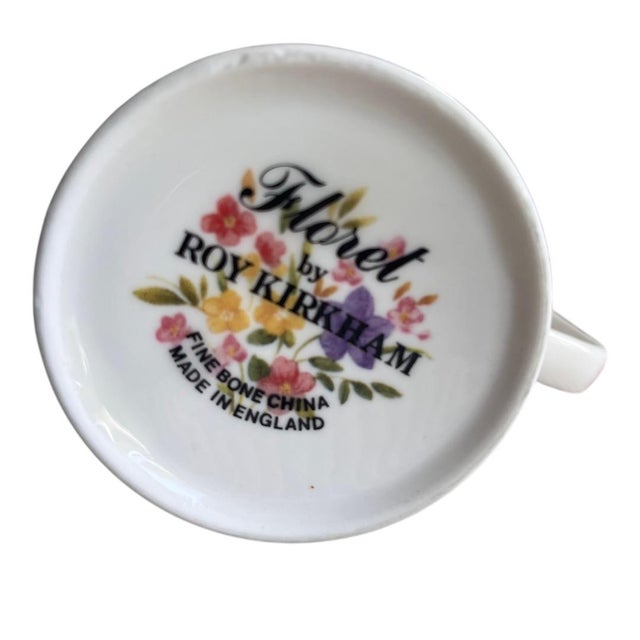 Beautiful bone china set of mugs by renowned Roy Kirkham, made in England. This set is the "Florets" collection that...