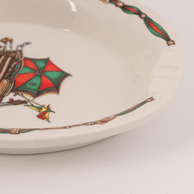 Vintage 20th Century Italian Ceramic Ashtray from Gucci, 1980s For Sale - Image 10 of 13