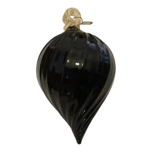 1970s Vintage Black Christmas Ball From Made Murano Glass, Italy