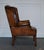Set of Chesterfield Wingback Armchairs in Hand Dyed Brown Leather, 1960s For Sale - Image 12 of 18
