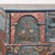 Wood 19th Century Original Blue and Red Painted Pine Large Flat Top Trunk For Sale - Image 7 of 15