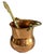 Vintage Copper Planter Utensil Pot With Hinged Brass Handle MCM Lodge CabinCore For Sale - Image 9 of 10