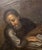 Textile Spanish Baroque Oil on Canvas – The Holy Family With the Lamb, Circle/Folower of Bartolomé Esteban Murillo, 17th Century. For Sale - Image 7 of 8