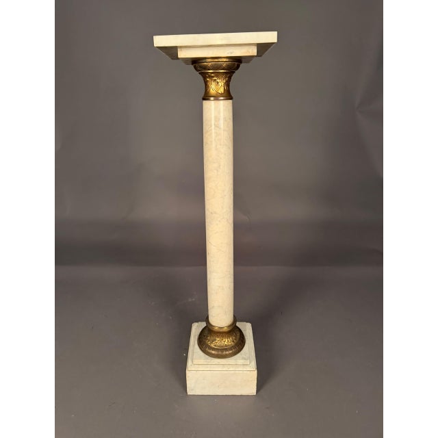 Metal Pedestal / Column With Bronze Mounts, Circa 1870 For Sale - Image 7 of 8