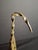 18th C Rare Museum Grade Antique Brass Double Crusie Phoebe Lamp Huge 8.5" Pierced Backplate Marked For Sale - Image 9 of 16