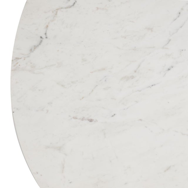 Arteriors Home Melt White Marble Large Dining Table For Sale In Dallas - Image 6 of 9