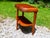 Vintage Art Deco Waterfall End Table Demilune Tripod Stand For Sale - Image 4 of 16