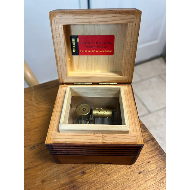 Vintage Mid 20th Century Nautical Reuge Music Box For Sale - Image 4 of 10