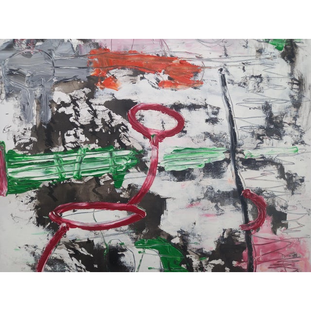 Picasso Style Abstract Figurative Painting by Diane Grant - Unique Piece For Sale - Image 9 of 12