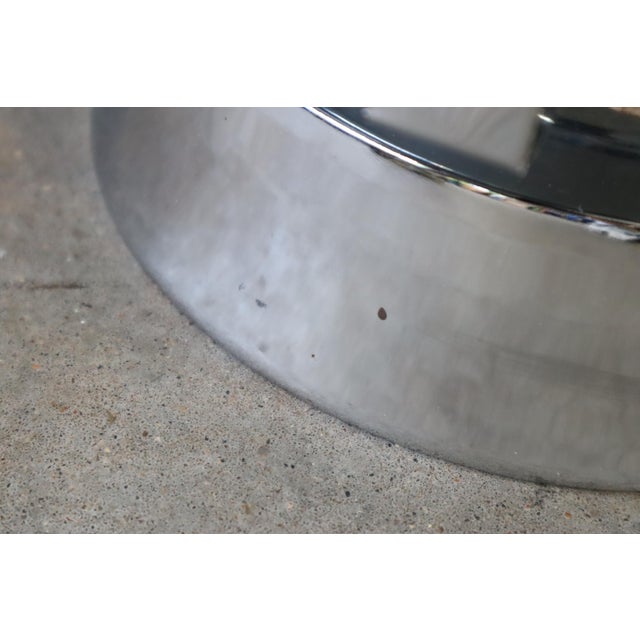 1970s Vintage Retro Chrome Hexagon Smoke Acrylic Table Lamp Mid Century Modern Atomic Retro 60's 70's For Sale - Image 5 of 11