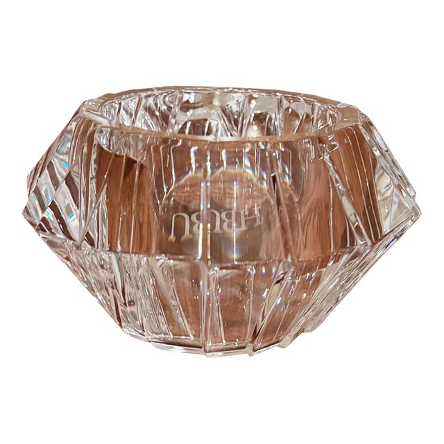 Orrefores Sweden Crystal Candle Holder For Sale
