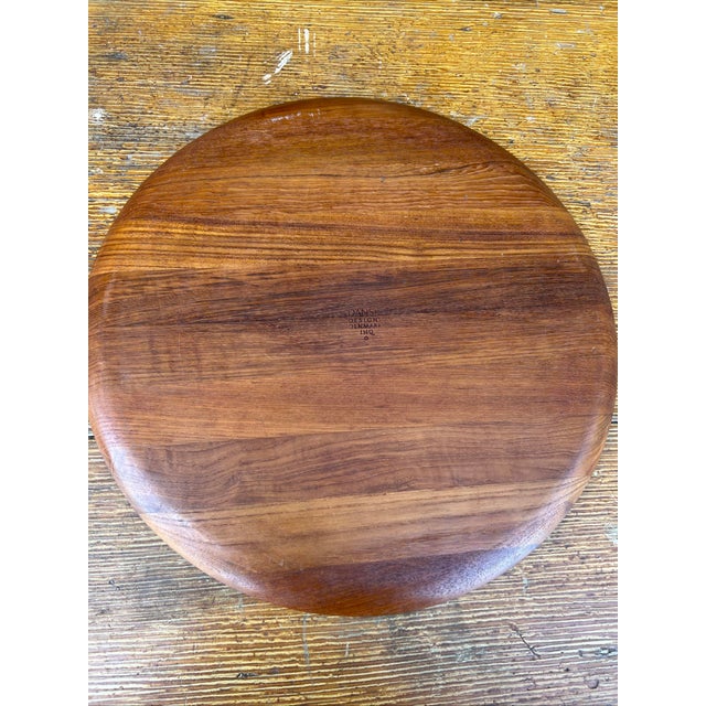 Vintage Dansk Danish Large Round Mid Century Jens H Quistgarrd Charcuterie Tray For Sale - Image 6 of 11